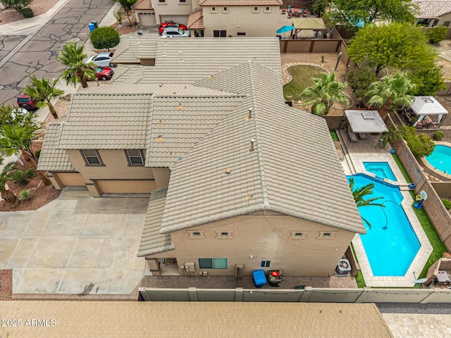 8214 S 48th Dr, Laveen, AZ 85339 - aerial view of property and surrounding area with a pool area