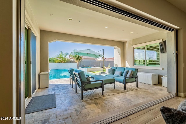 view of sunroom / solarium