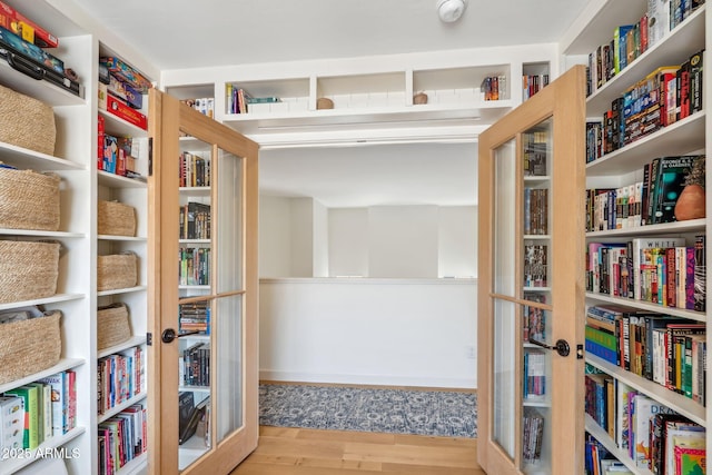 living area featuring wood finished floors
