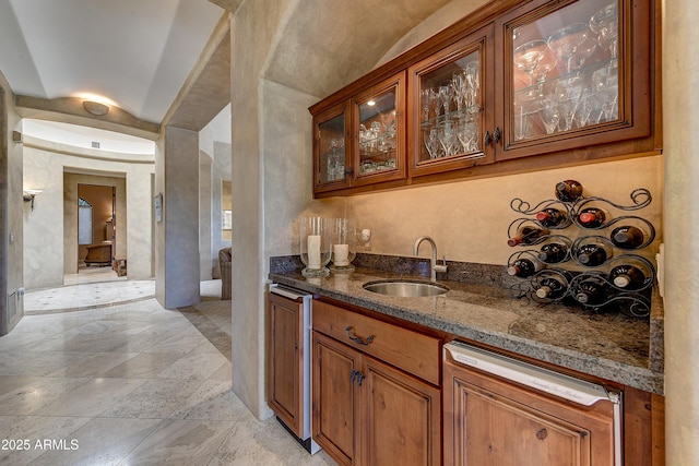 bar with a sink