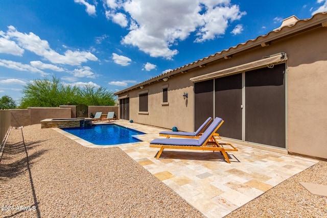 view of pool with a patio