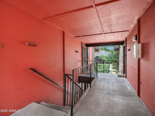 view of stairs