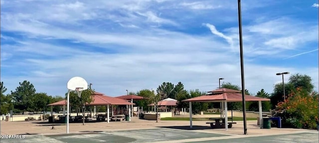 view of home's community with a gazebo