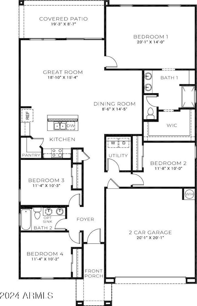 653 W Freedom St, Florence, AZ 85132 - view of home floor plan
