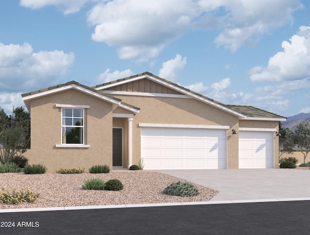 view of front of house featuring a garage