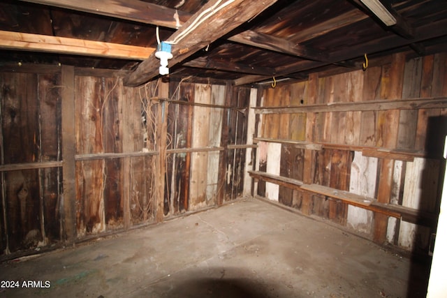 view of basement