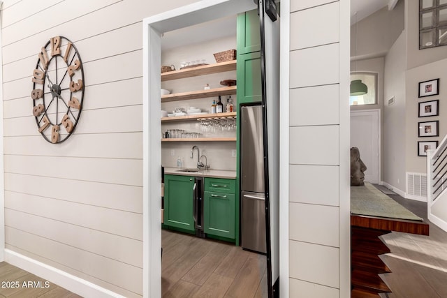 closet featuring sink