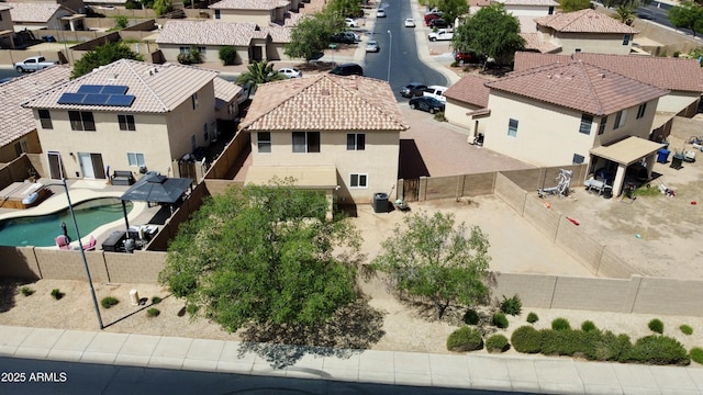 bird's eye view featuring a residential view