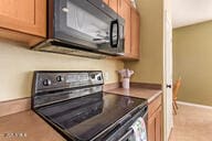 kitchen featuring electric range