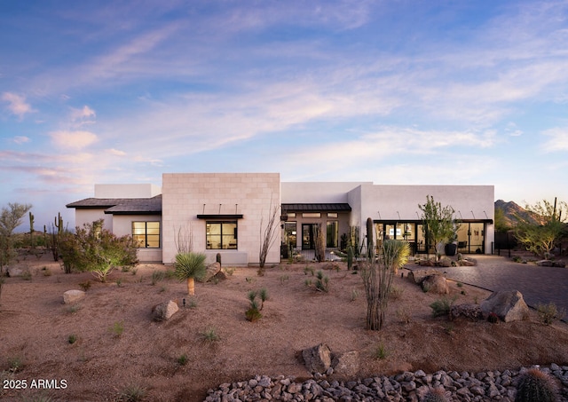 view of pueblo-style home