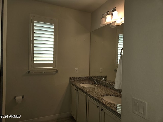 bathroom with vanity