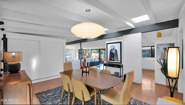 5714 N 11th St, Phoenix, AZ 85014 - dining room with beamed ceiling