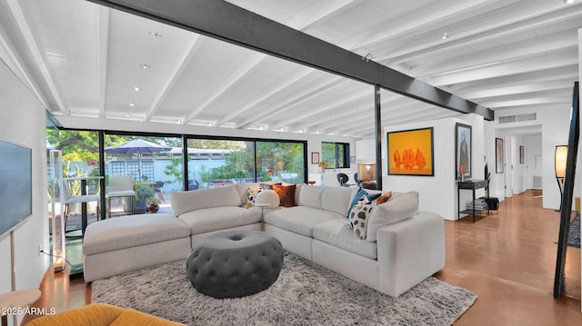 5714 N 11th St, Phoenix, AZ 85014 - living area featuring concrete flooring
