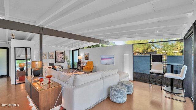 5714 N 11th St, Phoenix, AZ 85014 - living area featuring concrete flooring