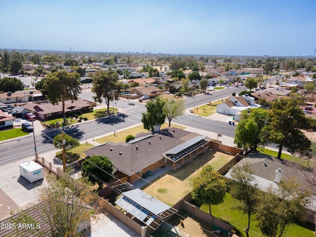 drone / aerial view with a residential view