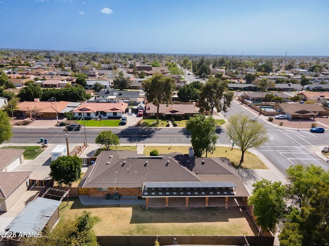 bird's eye view featuring a residential view