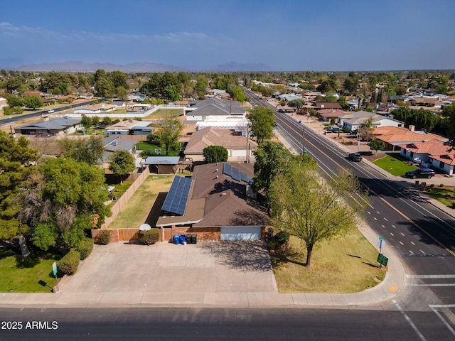 drone / aerial view featuring a residential view