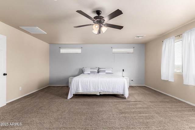 23332 N Serenity Trl, Florence, AZ 85132 - carpeted bedroom with baseboards and a ceiling fan
