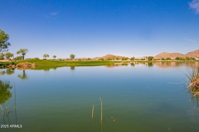 property view of water with a mountain view