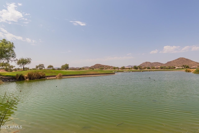 property view of water with a mountain view