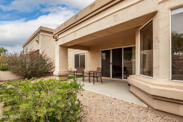 rear view of property with a patio