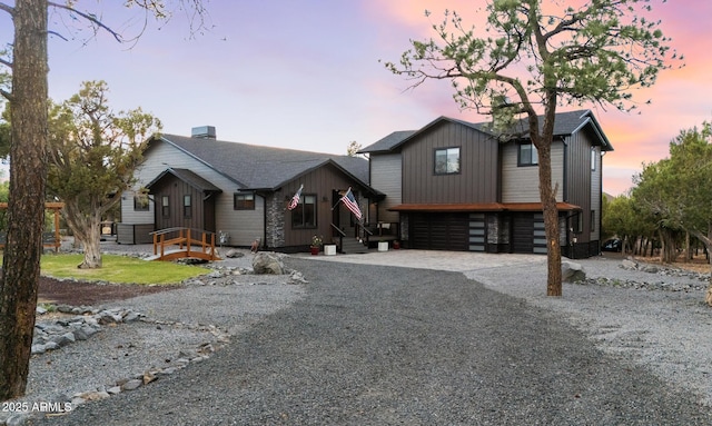 1500 W Pinetree Ct, Show Low, AZ 85901 - view of front of house featuring an attached garage and gravel driveway