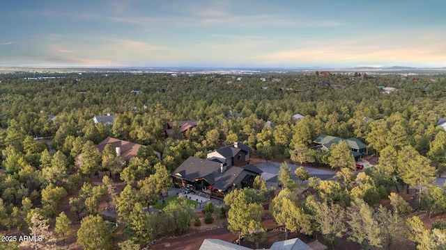 1500 W Pinetree Ct, Show Low, AZ 85901 - aerial view at dusk of a view of trees