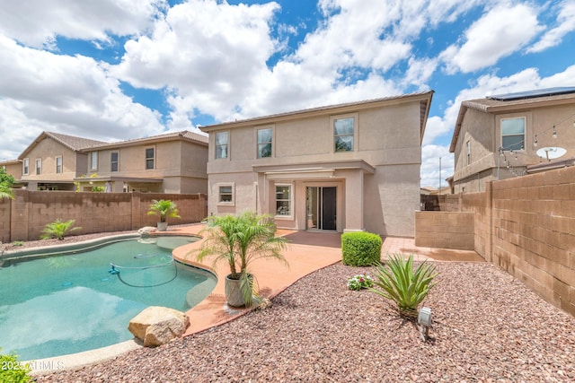 1821 E Patrick Ln, Phoenix, AZ 85024 - view of swimming pool with a fenced backyard and a patio area