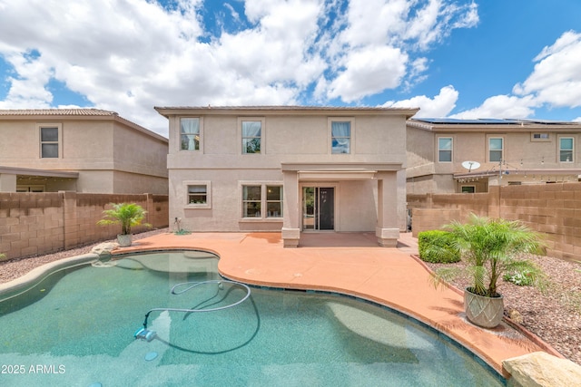 1821 E Patrick Ln, Phoenix, AZ 85024 - view of swimming pool with a fenced backyard and a patio area