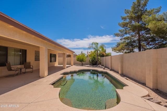3665 E Thames Way, San Tan Valley, AZ 85140 - view of pool with a fenced backyard and a patio