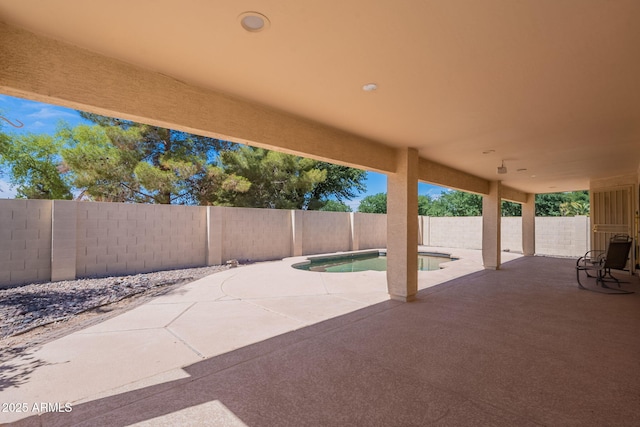 3665 E Thames Way, San Tan Valley, AZ 85140 - fenced backyard with a patio