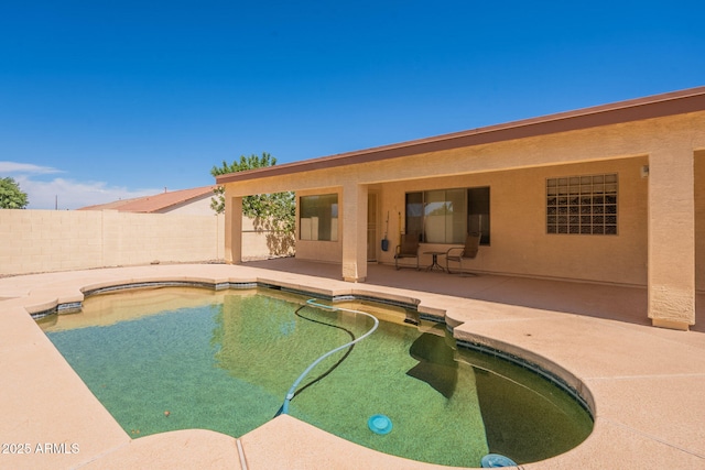 3665 E Thames Way, San Tan Valley, AZ 85140 - view of swimming pool featuring a patio and a fenced backyard