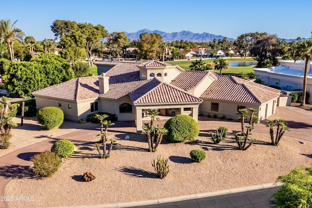14123 W Greentree Dr S, Litchfield Park, AZ 85340 - aerial view featuring a residential view and a water and mountain view