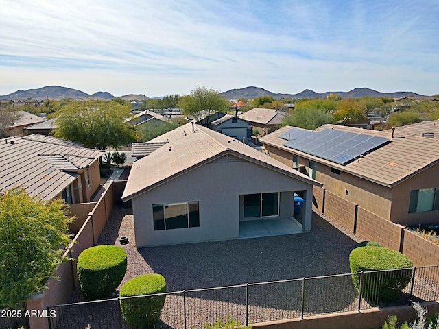 bird's eye view featuring a mountain view