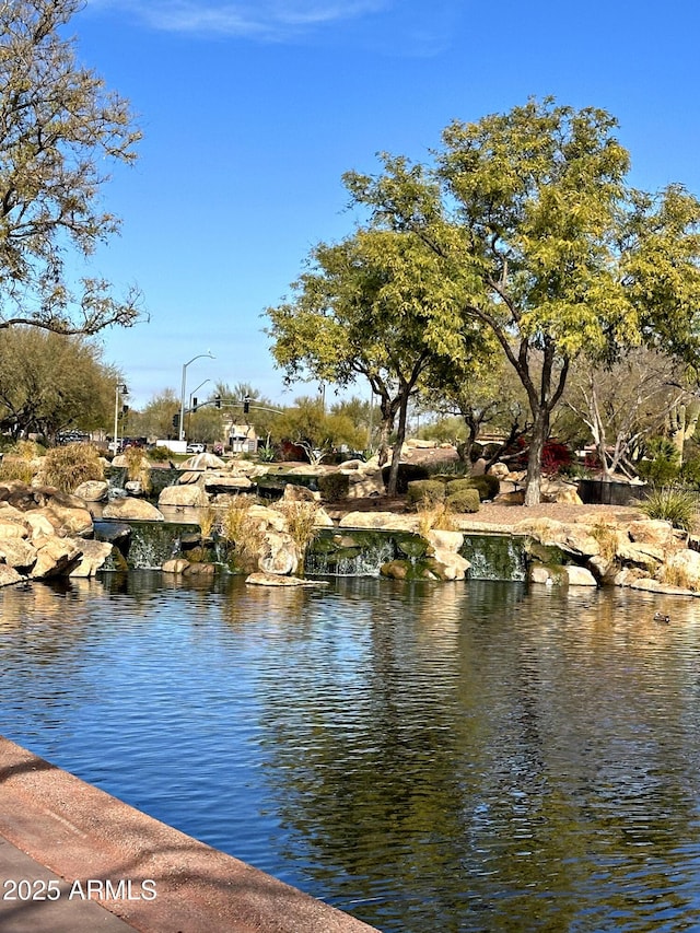 view of water feature