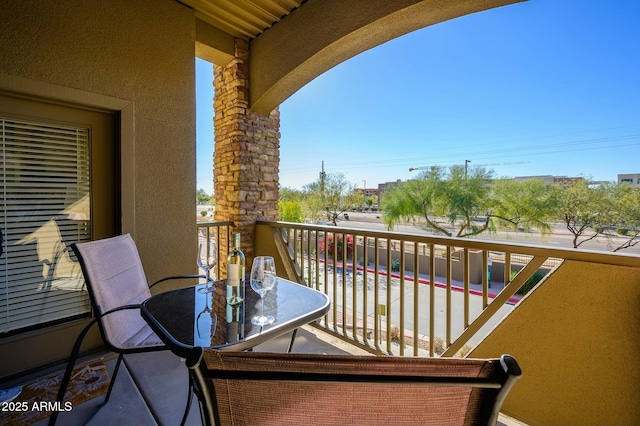 view of balcony