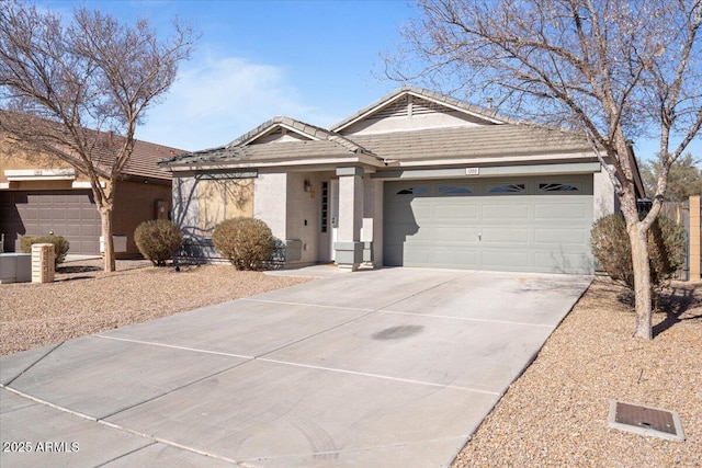 ranch-style house with a garage