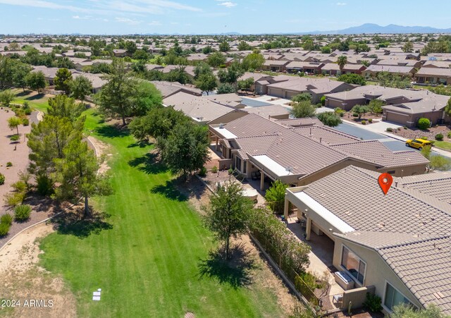 bird's eye view featuring a residential view