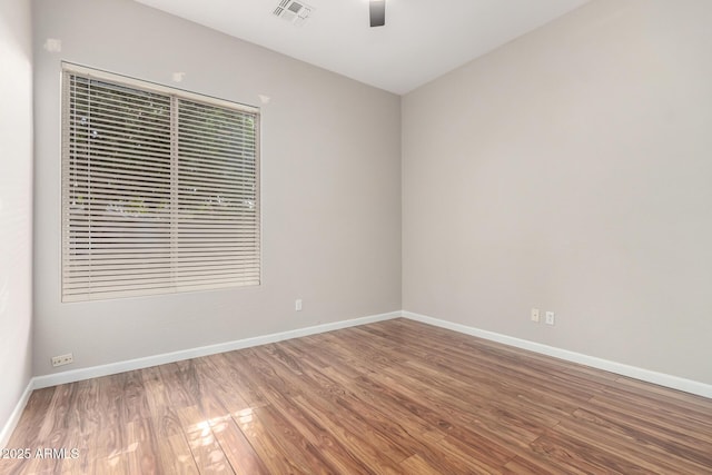 4215 W Hackamore Dr, Phoenix, AZ 85083 - unfurnished room with a ceiling fan, wood finished floors, and baseboards