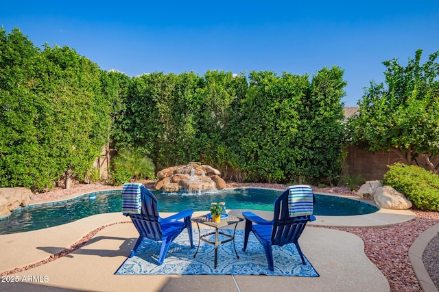 4215 W Hackamore Dr, Phoenix, AZ 85083 - view of pool featuring a fenced backyard and a patio area