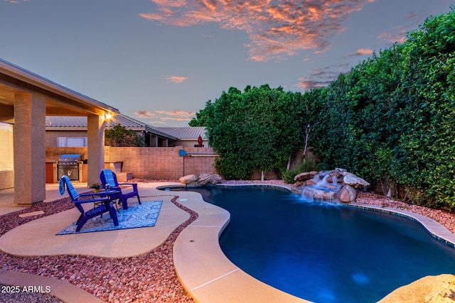 4215 W Hackamore Dr, Phoenix, AZ 85083 - view of pool featuring a fenced backyard and a patio area