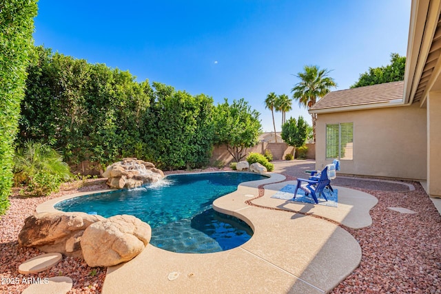 4215 W Hackamore Dr, Phoenix, AZ 85083 - view of swimming pool with a patio area and a fenced backyard