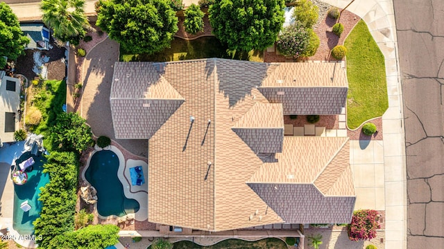 4215 W Hackamore Dr, Phoenix, AZ 85083 - bird's eye view of a pool area