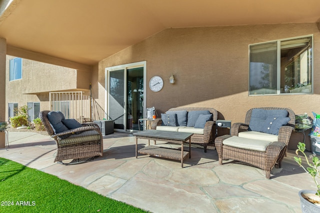 view of patio / terrace featuring outdoor lounge area