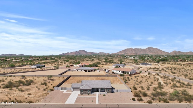 view of mountain feature featuring view of desert