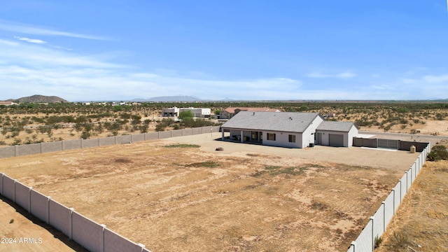 aerial view featuring a mountain view