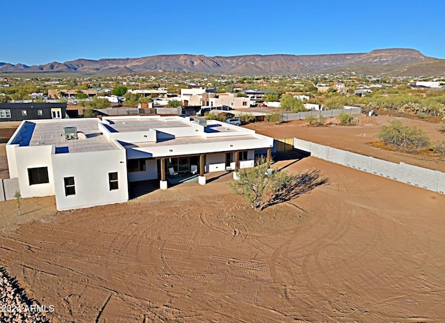 aerial view featuring a mountain view