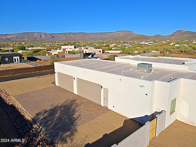 aerial view featuring a mountain view