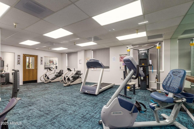 10330 W Thunderbird Blvd Unit C109, Sun City, AZ 85351 - gym featuring a paneled ceiling