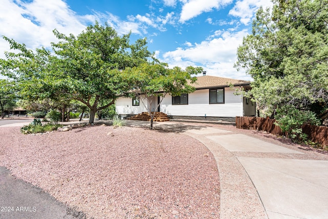 view of ranch-style house